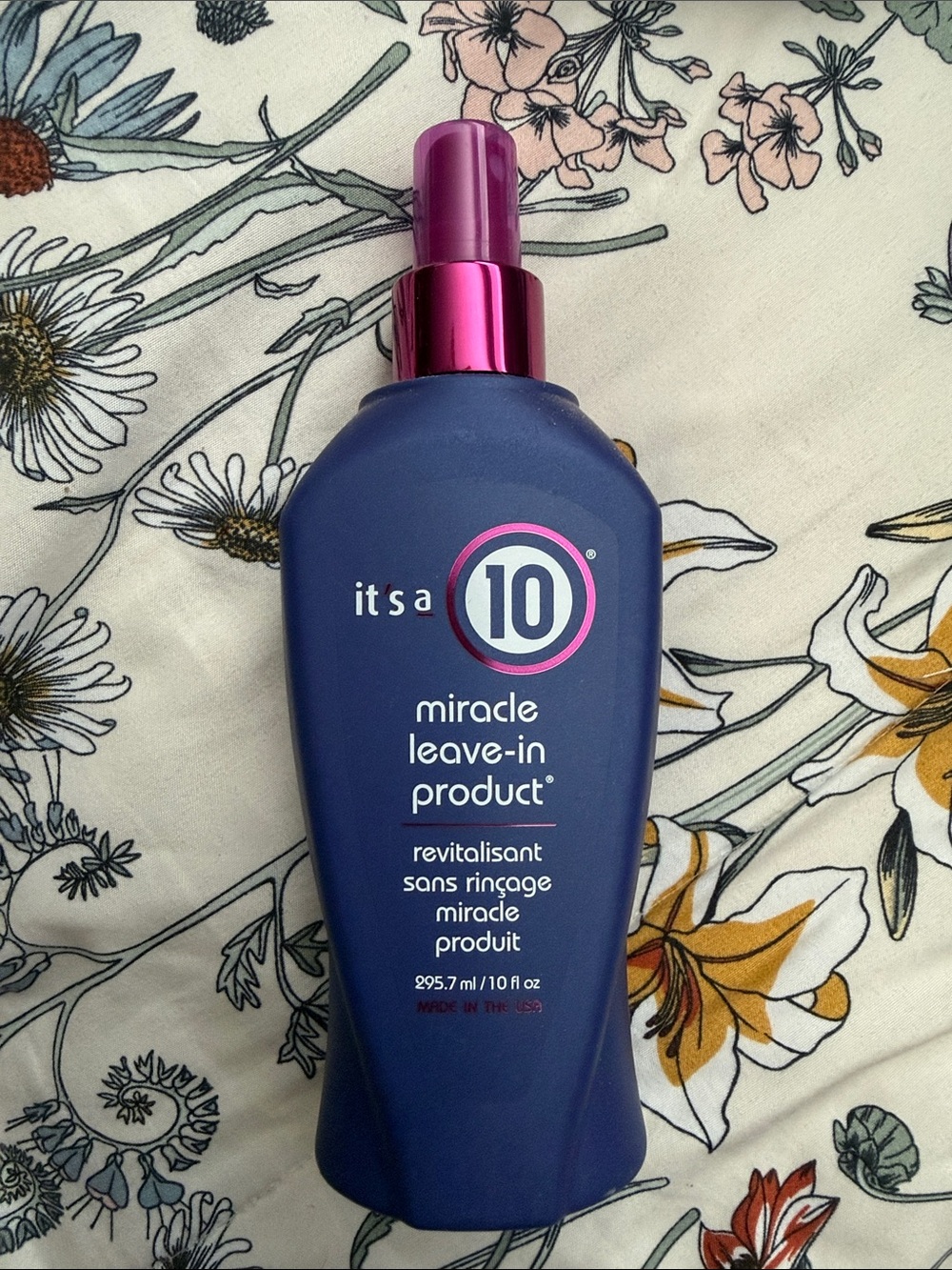 It's a 10 Miracle Leave-In Product - Blue Bottle with Pink Accents